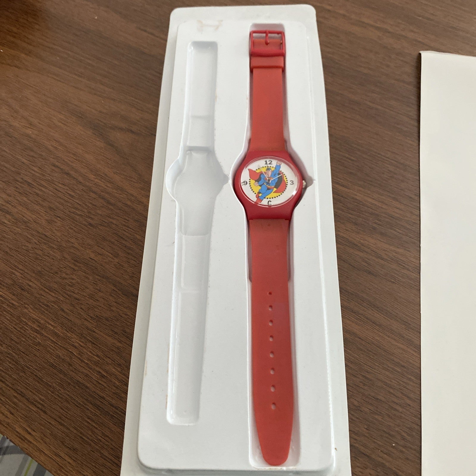 Superman Watch 50th Birthday Red Armour Celebrates DC Comics 1987 Promo