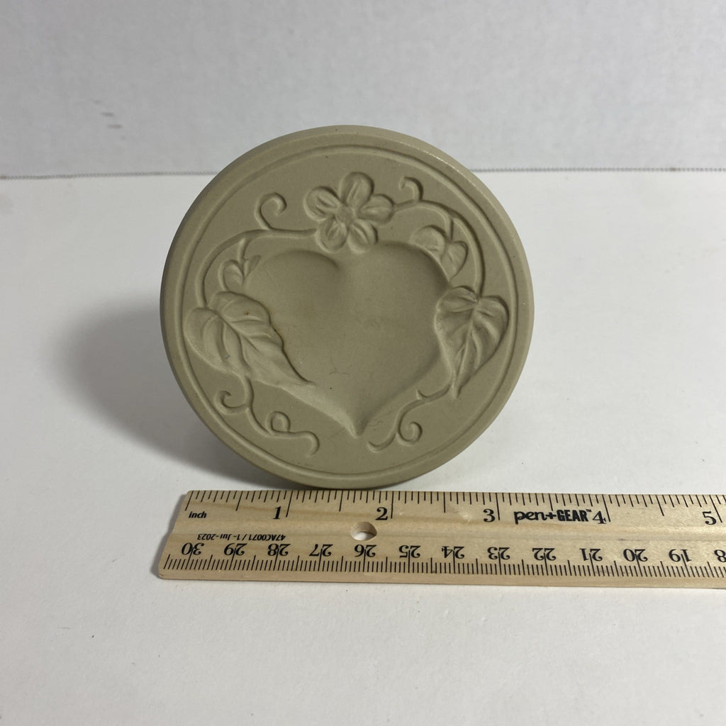 Brown bag art 1998 hearts and flowers No57 cookie press stamp