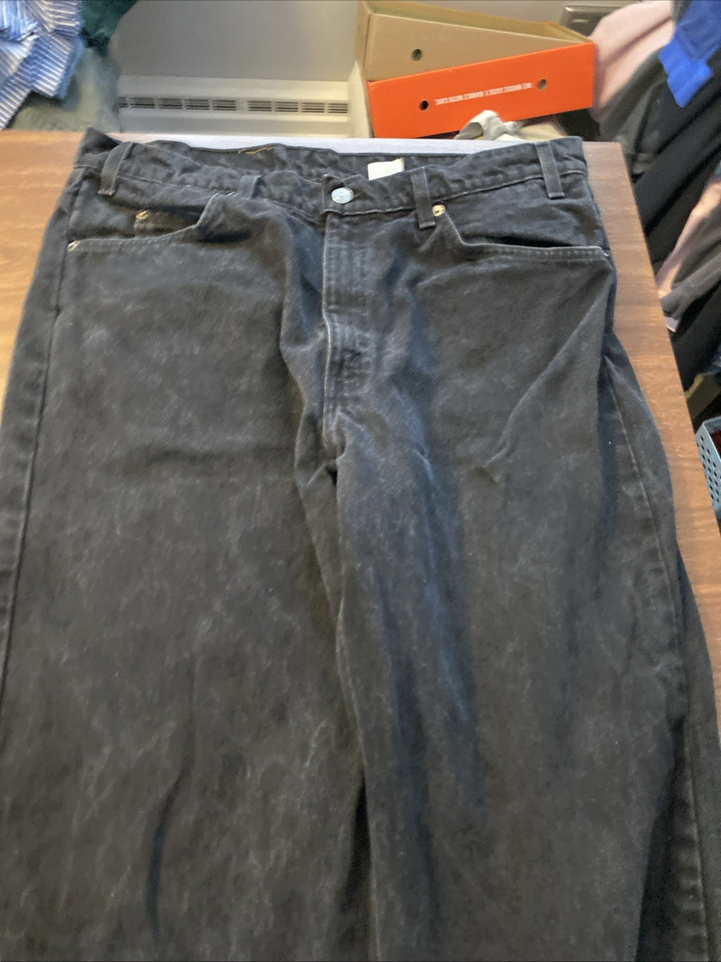 Levi's Men's 550 Relaxed Fit Jeans - 38x30 - Black