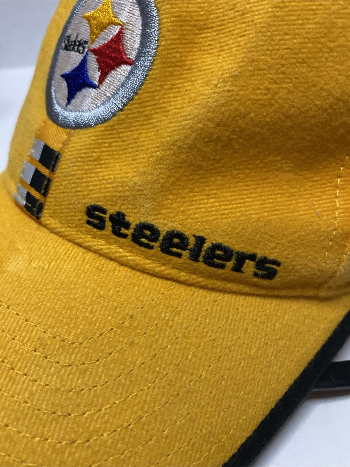 Vintage 90s Pittsburgh Steelers Logo Athletic Pro Line Strapback Hat Cap NFL