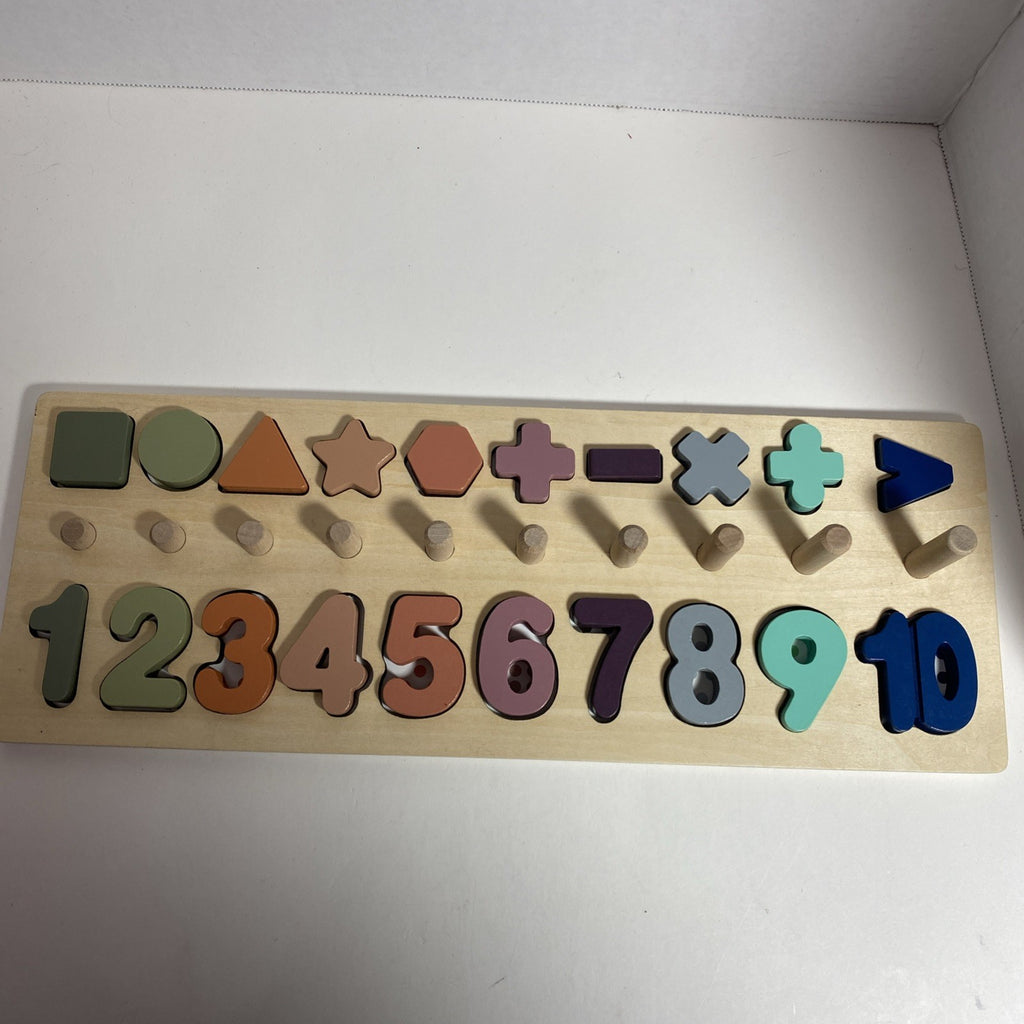 BEKILOLE Wooden Number Puzzle for Toddler Activities -Montessori Toys Toddlers