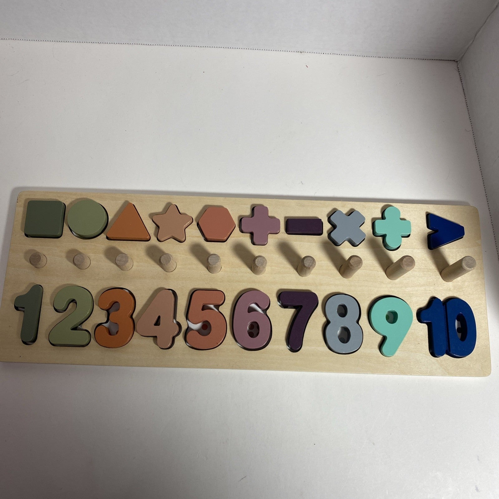 BEKILOLE Wooden Number Puzzle for Toddler Activities -Montessori Toys Toddlers