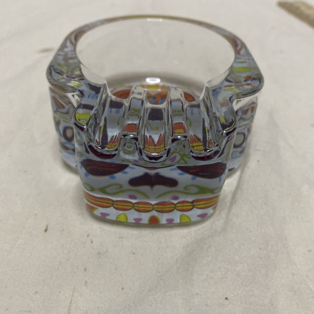 Day Of The Dead Sugar Skull Ashtray From Arizona