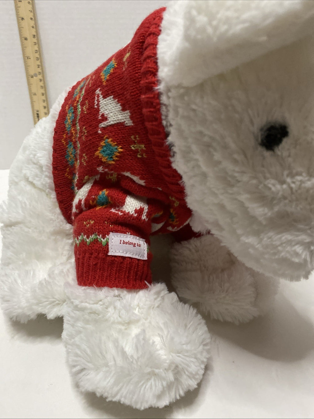 Target Bullseye Dog Holiday Winter Christmas Sweater Plush Stuffed Animal 2012