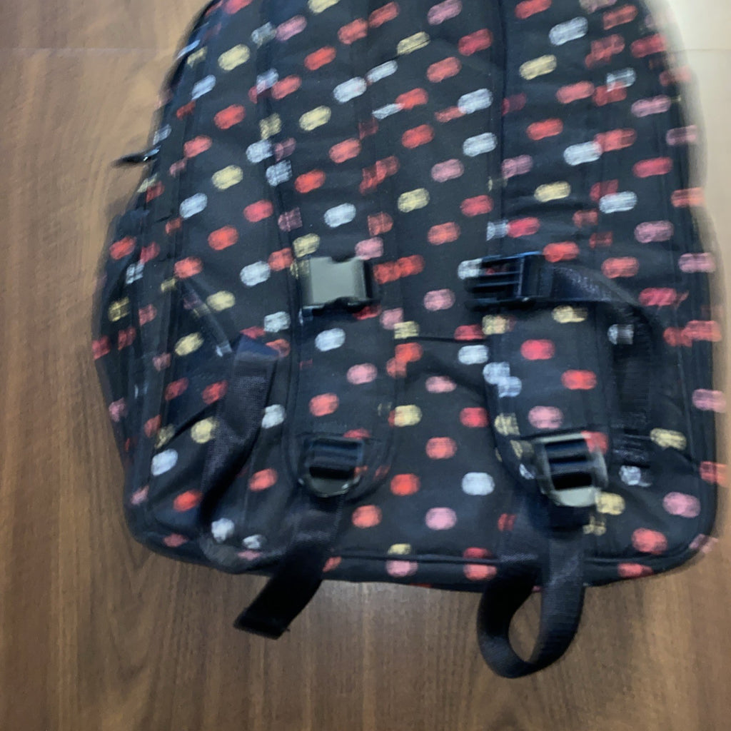 Vera Bradley Black Bookbag Backpack Diaper Bag Baby Bag Havana Spots Polka Dot