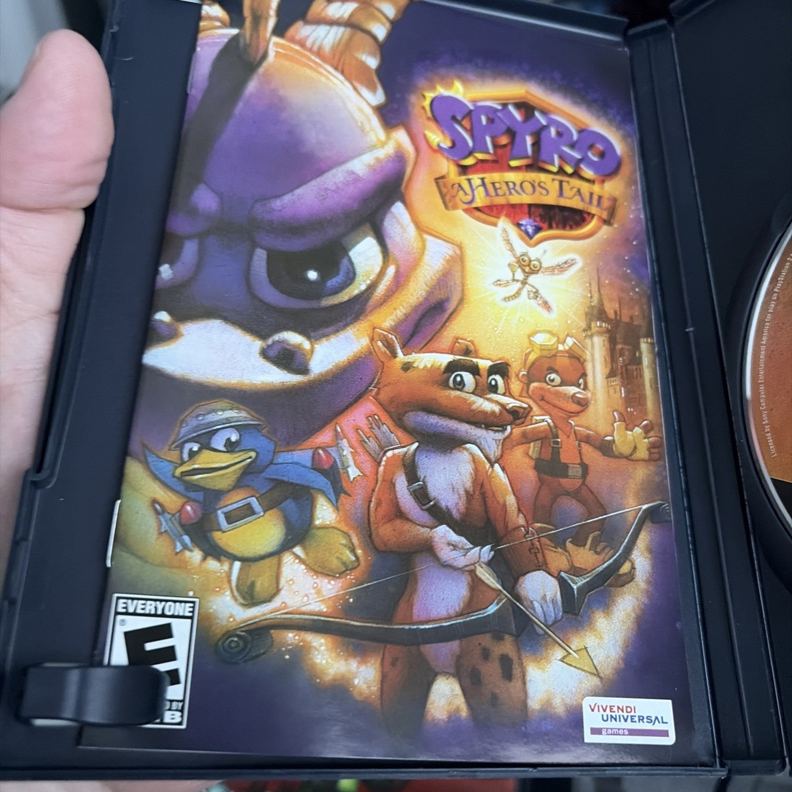 Spyro: A Hero's Tail (Sony PlayStation 2, 2004) Complete with manual.
