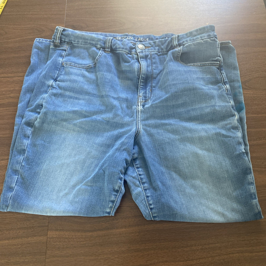 American Eagle Jeans Womens Size 20 Reg Blue Denim Next Level Stretch High Rise