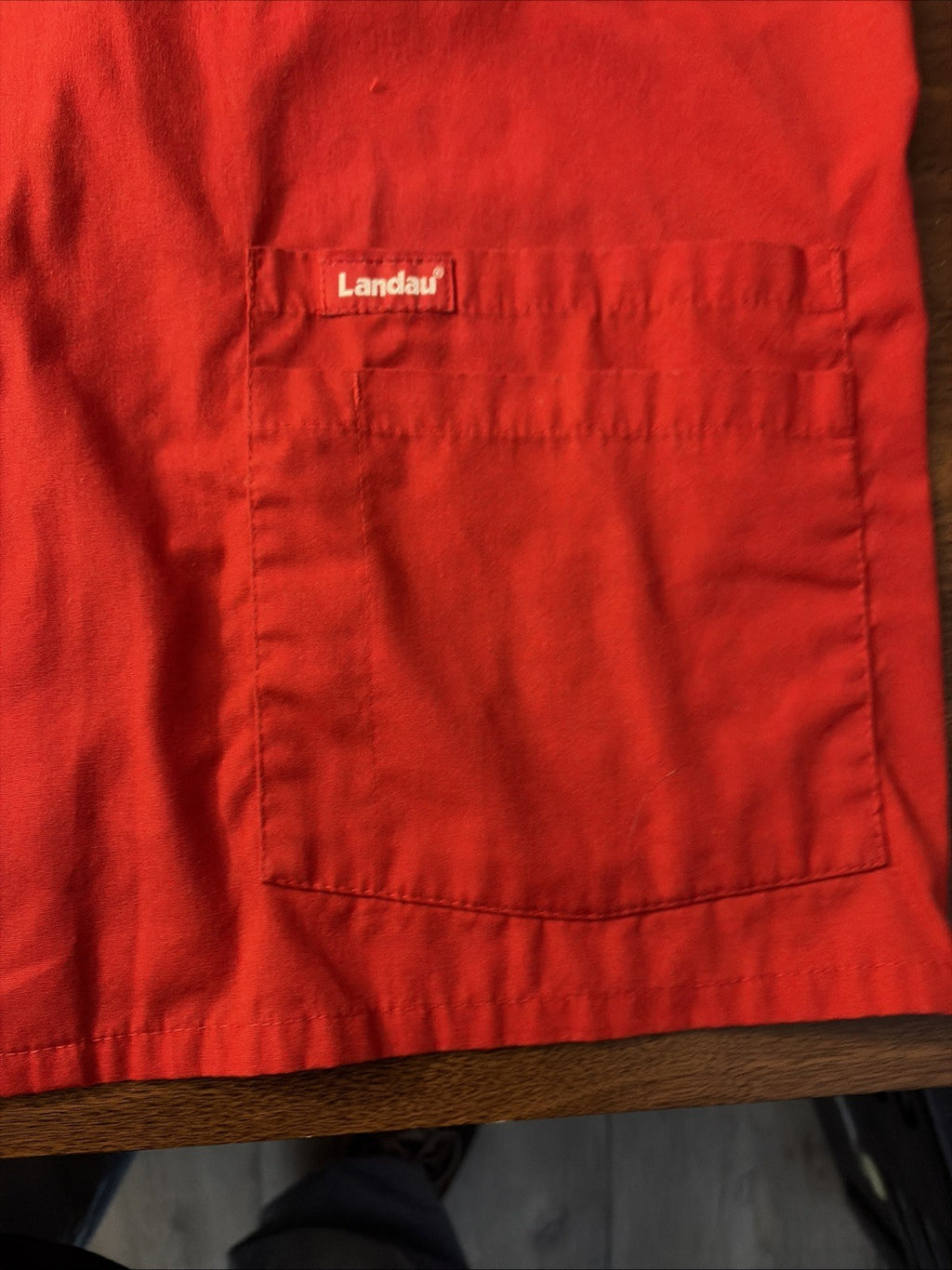 OHIO STATE Large lab jacket Buckeyes tunic w/ snaps Landau scrubs OSU pockets