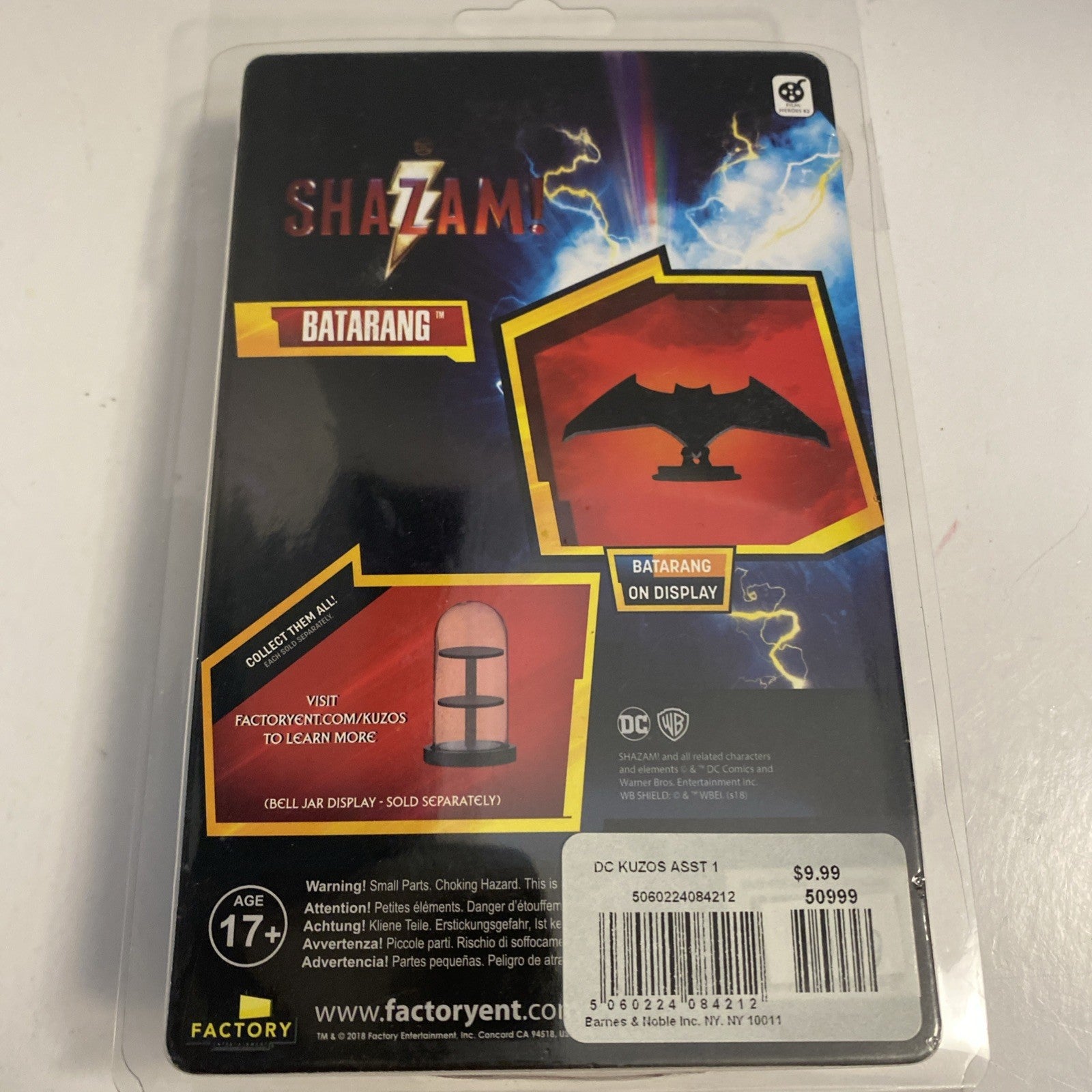Factory Entertainment Kuzos Shazam Movie Batman Batarang Mini Replica Figure NIB