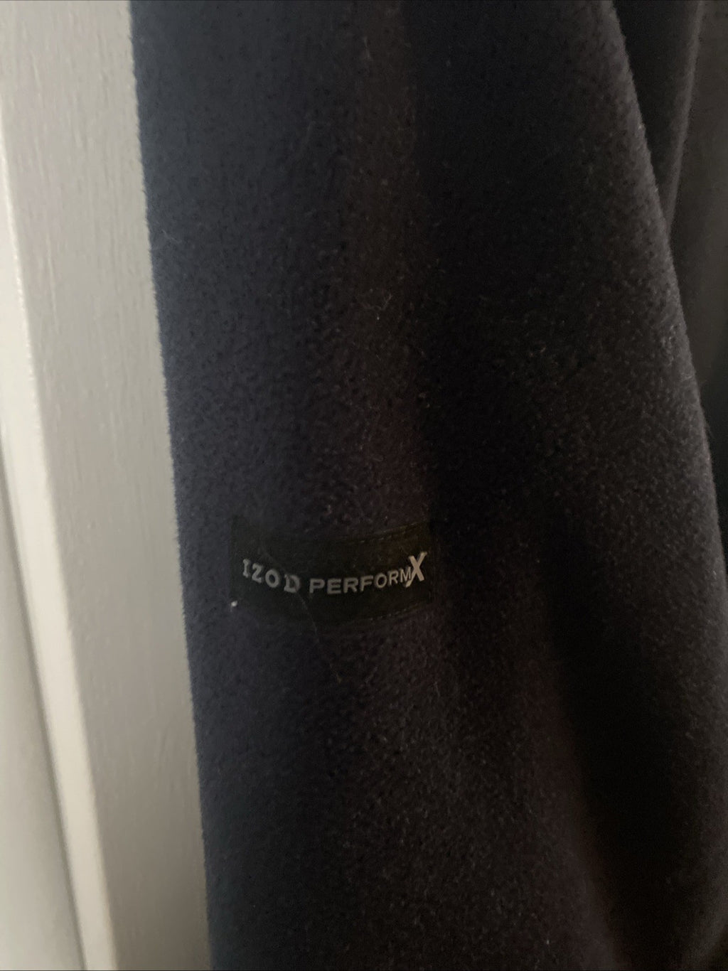 IZOD PULLOVER SWEATSHIRT men's size medium Navy Blue 1/4 zip long sleeve