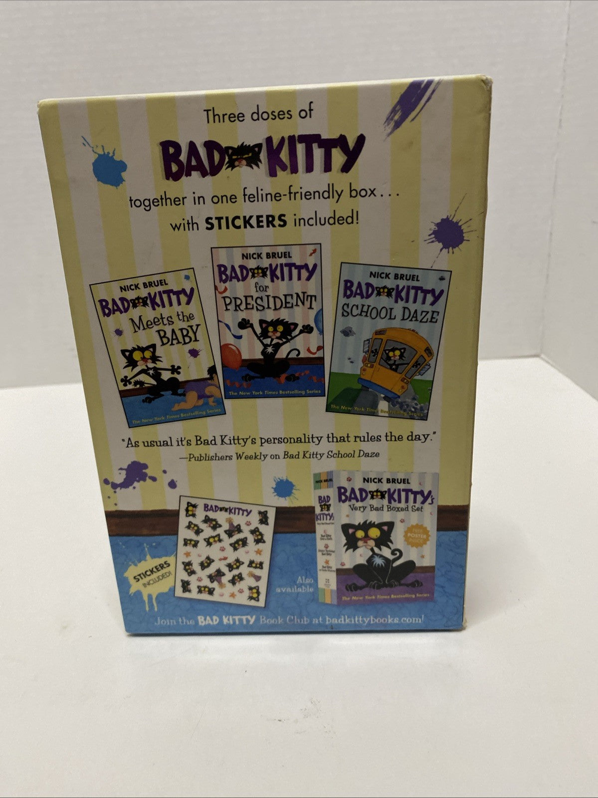 Bad Kitty's Very Very Bad Boxed Set By Nick Bruel Like new No Stickers