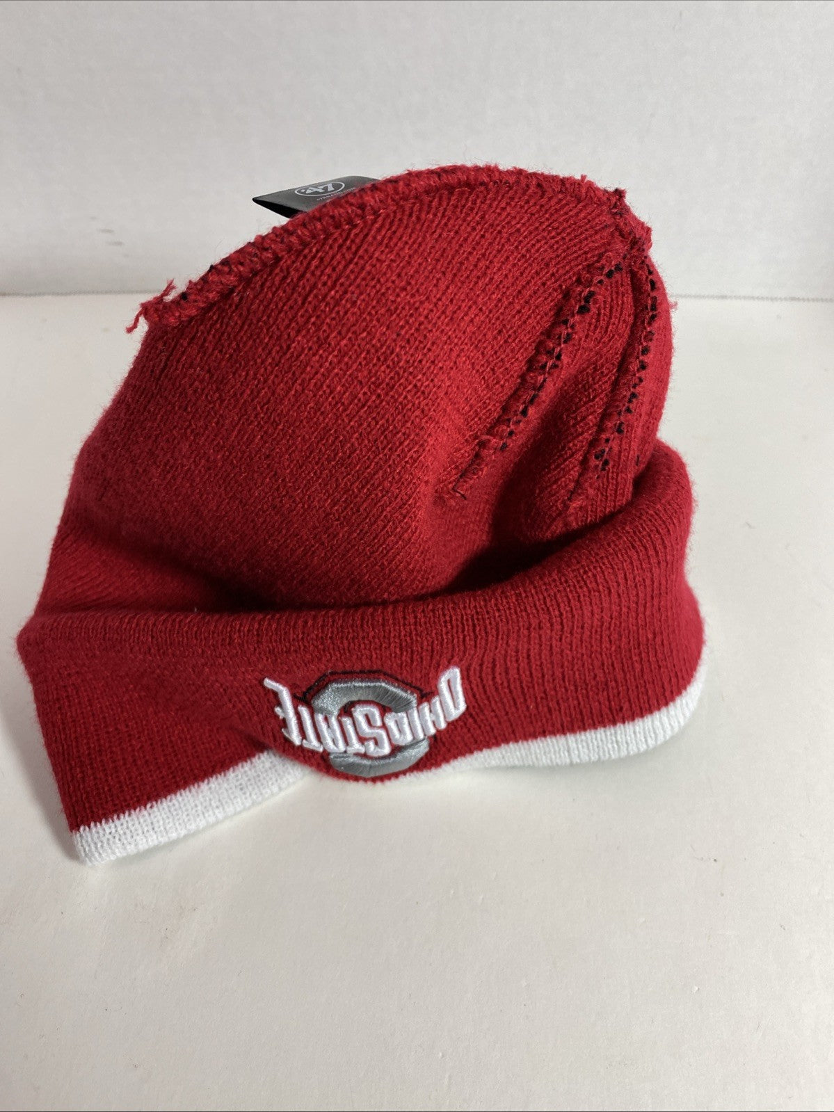 ‘47 Men's Ohio State Buckeyes Black Sub-Zero Cuffed Knit Beanie New 