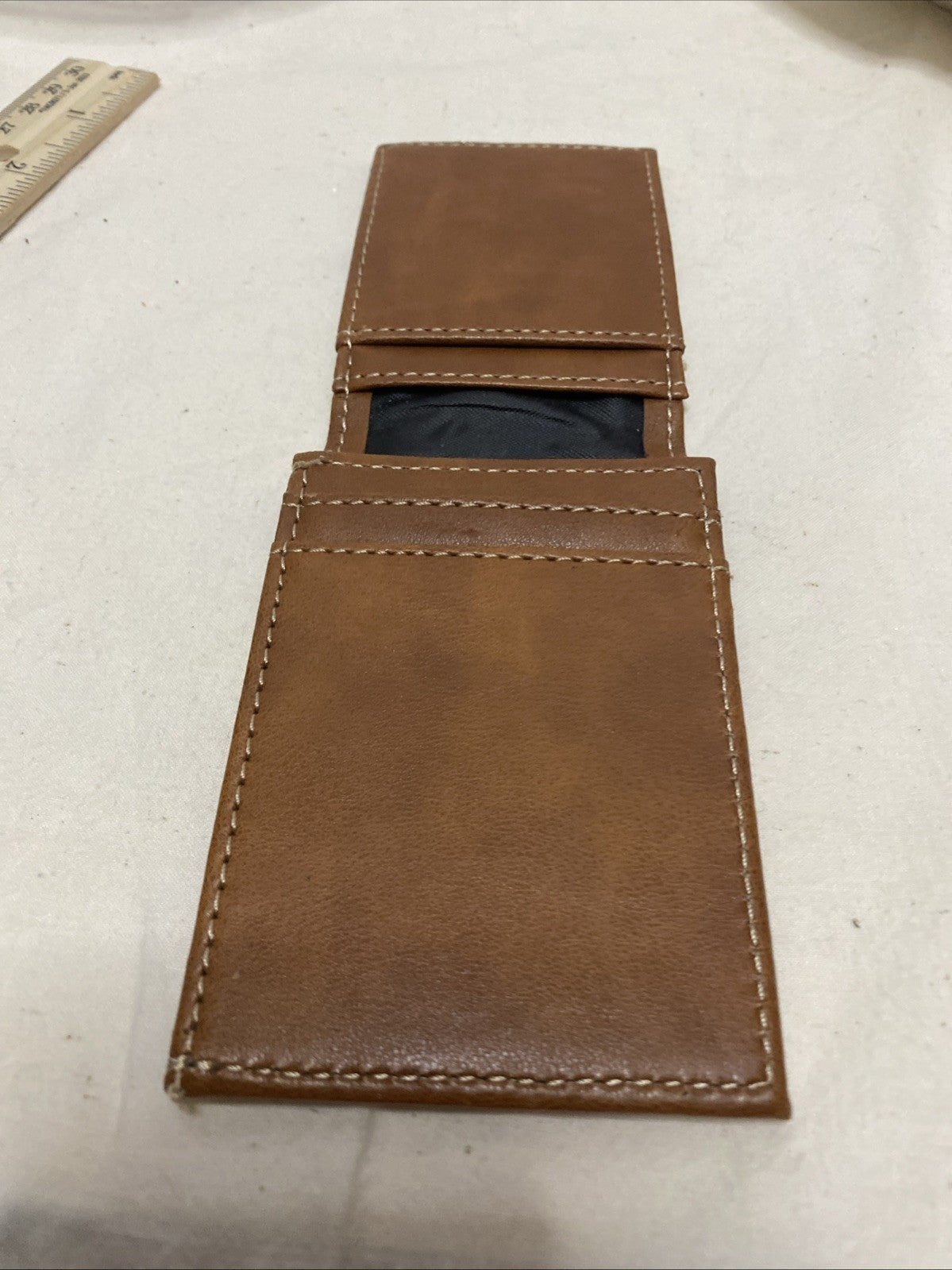 Cleveland Browns Wallet Laser Engraved Minimal Front Pocket Fit