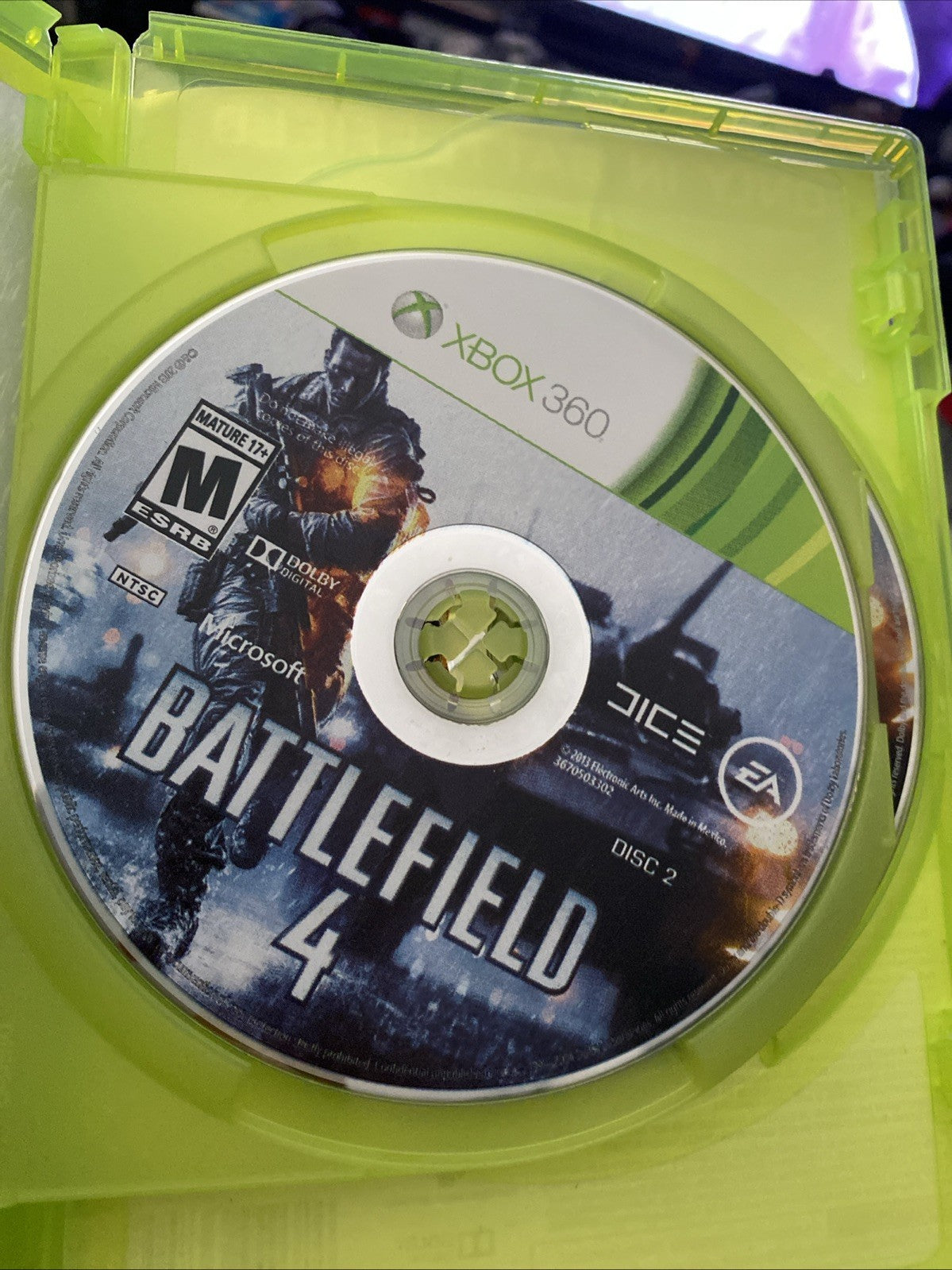 XBOX 360 Battlefield 4 Game EA Preowned Good