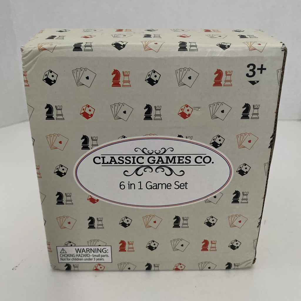 [NEW]Macy's 6 in 1 Game Cube Set - Chess, Checkers, Dominoes, Cards, Poker, Dice