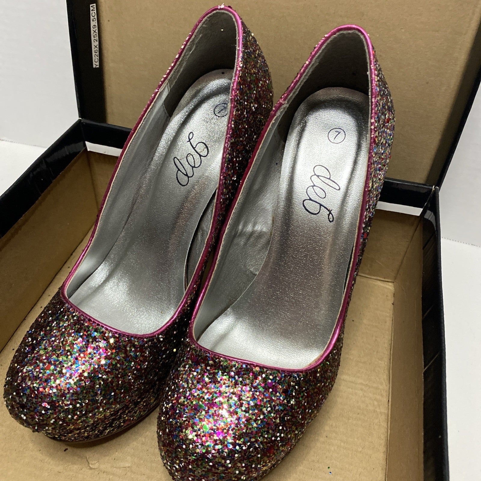 Deb-women shoes formal evening pumps stilettos prom party fuchsia glitter