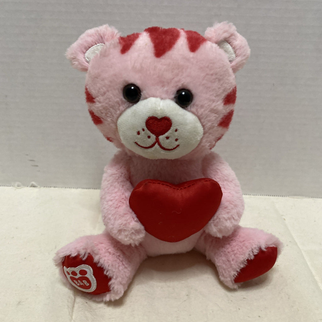 Build a Bear Buddies Pink Tiger Heart Smallfrys 7" Plush