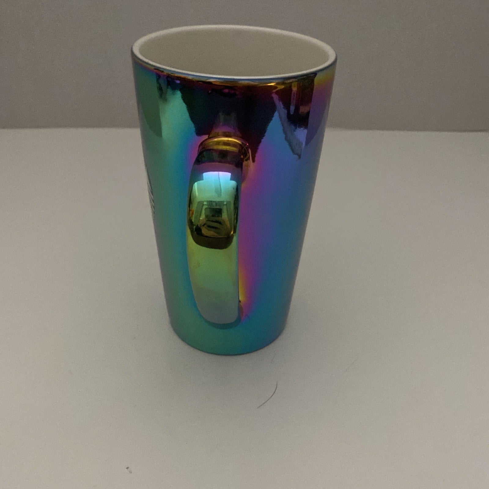 Starbucks 2022 Tall Holographic Iridescent Mug Green Mermaid Logo Coffee Cup