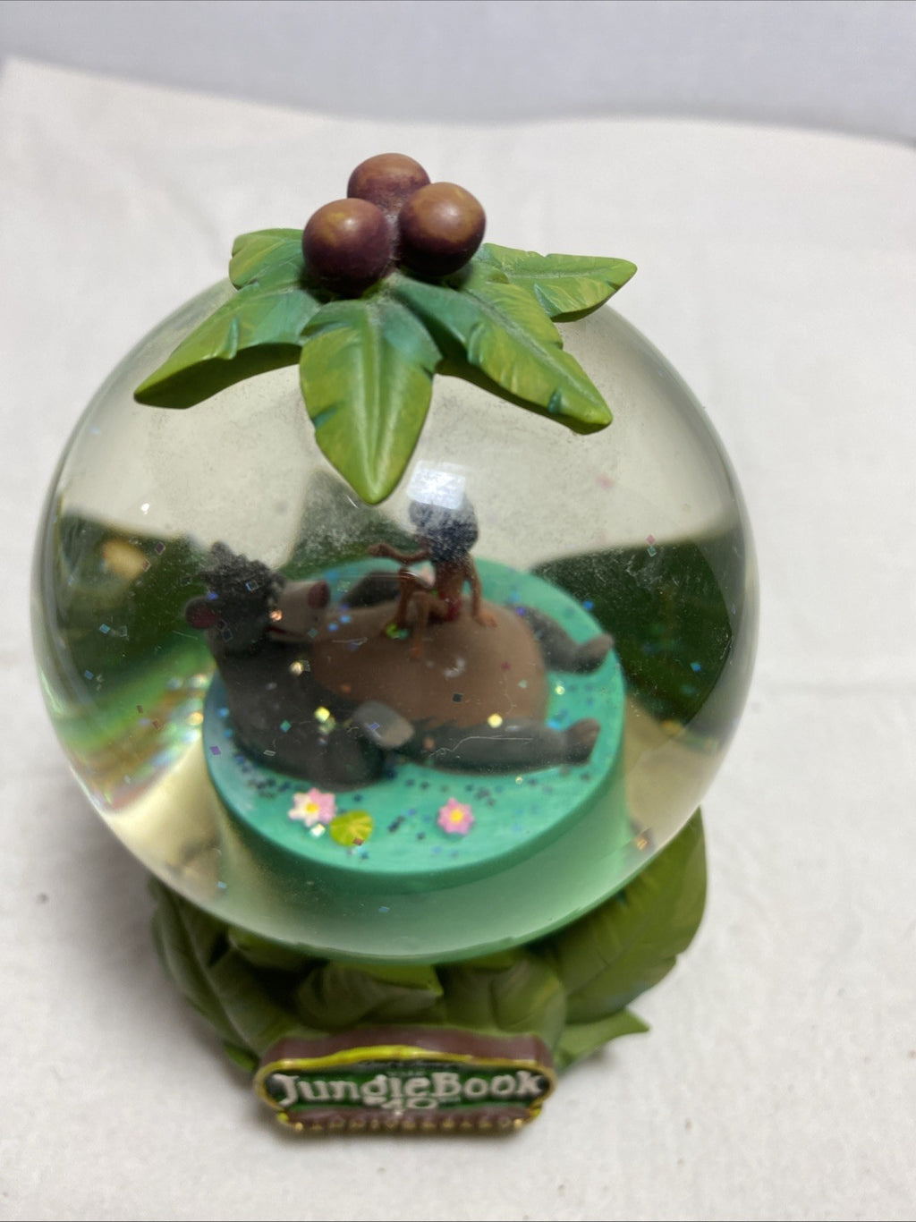 Mowgli / Baloo - Snowglobe! Walt Disney Jungle Book Vtg. Collectible!