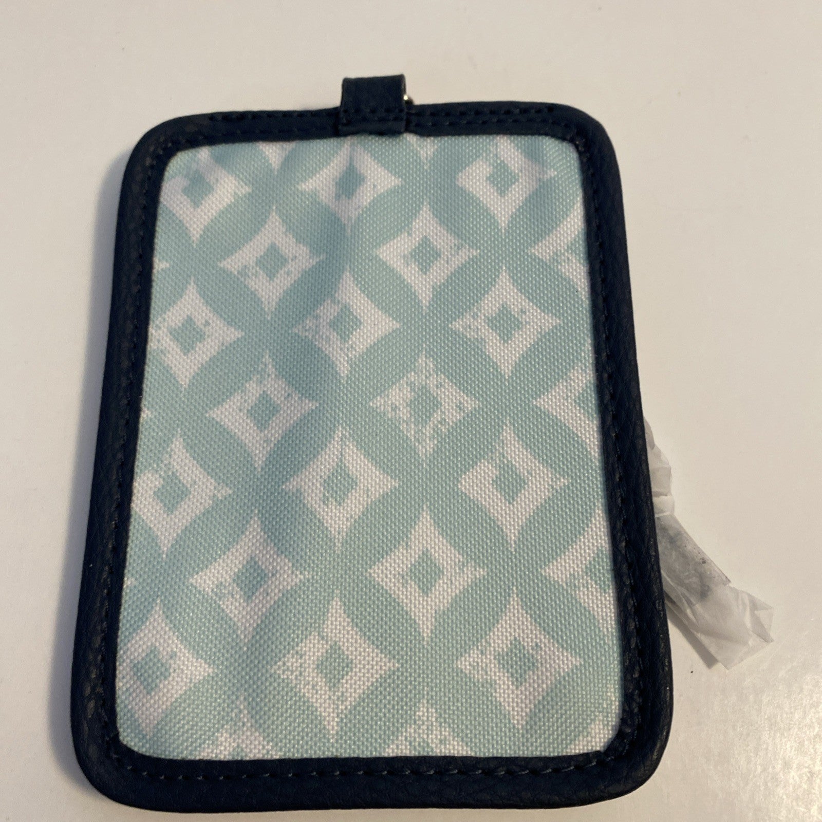 NEW Thirty One Carry Me Away Luggage Tag - Sparkling Squares Blue
