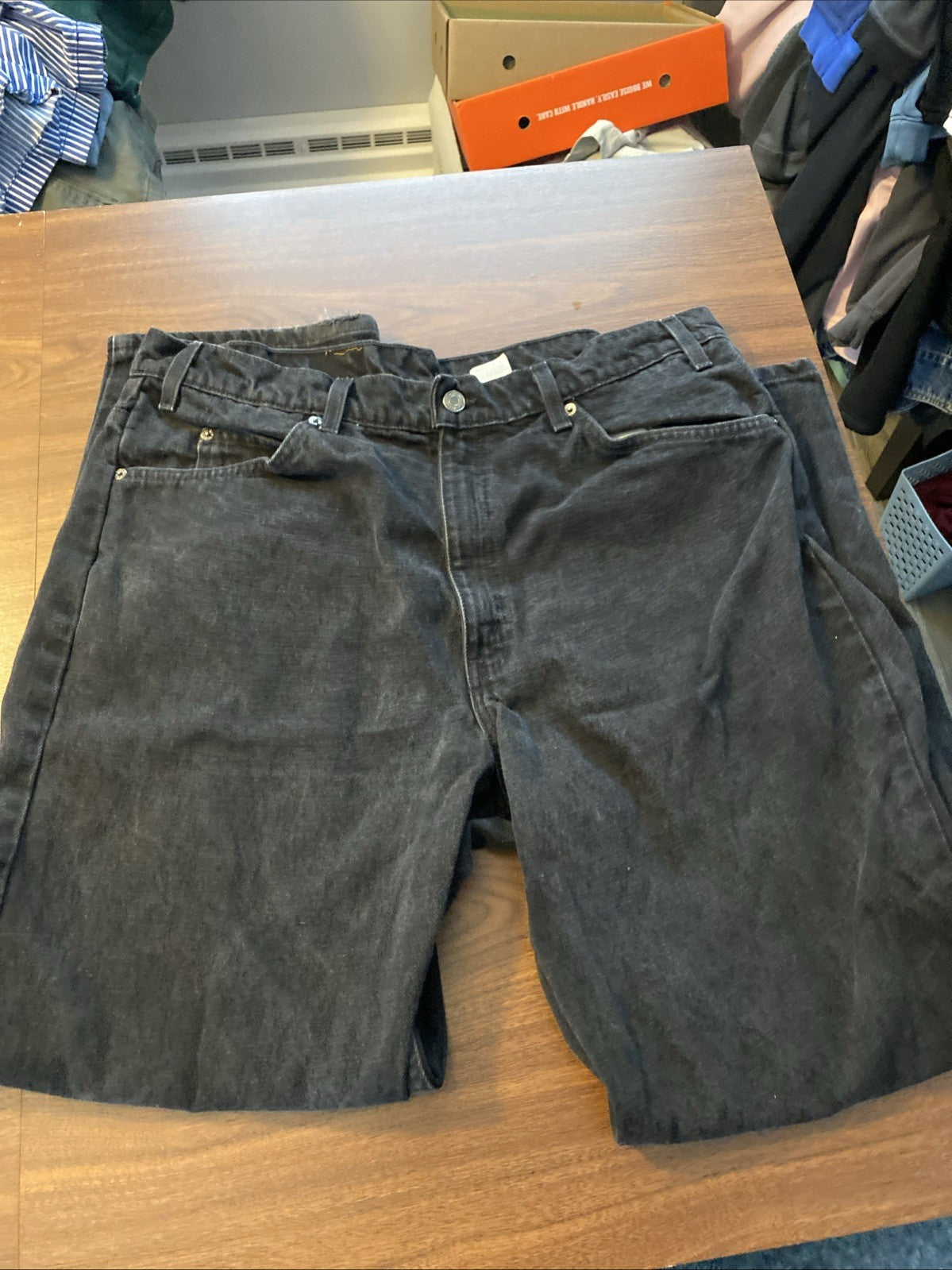 Levi's Men's 550 Relaxed Fit Jeans - 38x30 - Black