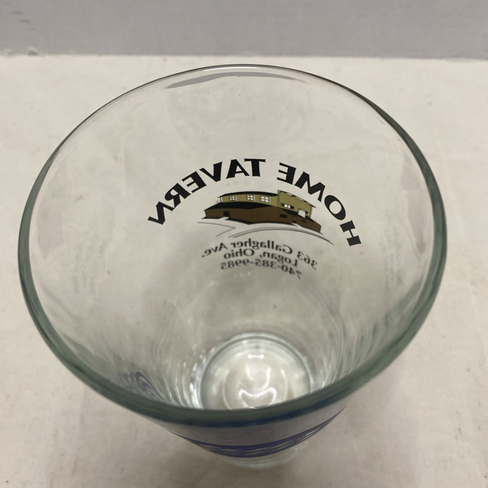 BUD LIGHT  BEER GLASS, HEAVY GLASS 6" TALL, 14 OZS