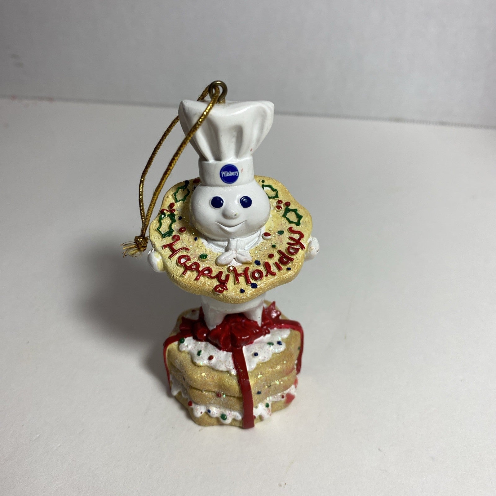 Vintage 2003 Pillsbury Dough Boy Shortbread Sugar Cookies Christmas Ornament 4"