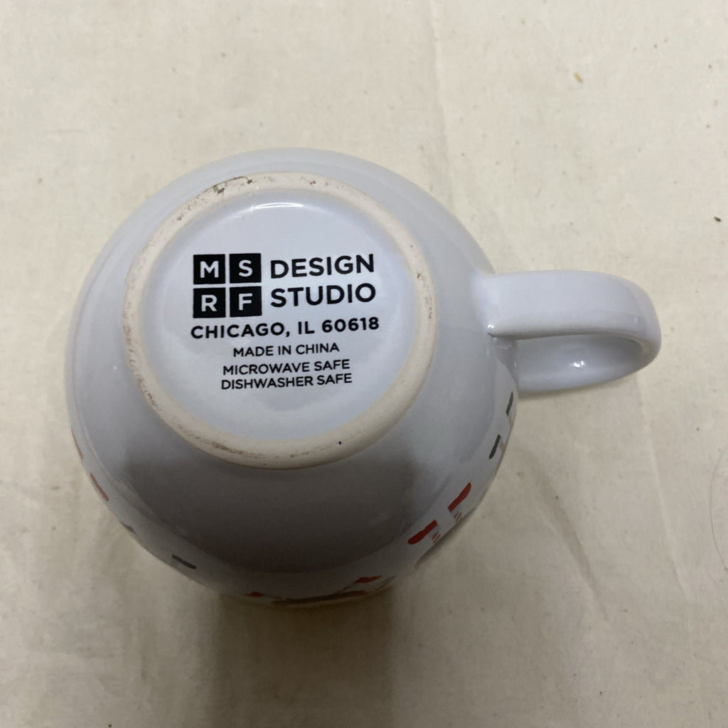 VINTAGE MSRF DESIGN STUDIO 18oz Jumbo Mug w Santa In Gnome Hats Coffee/Soup Mug
