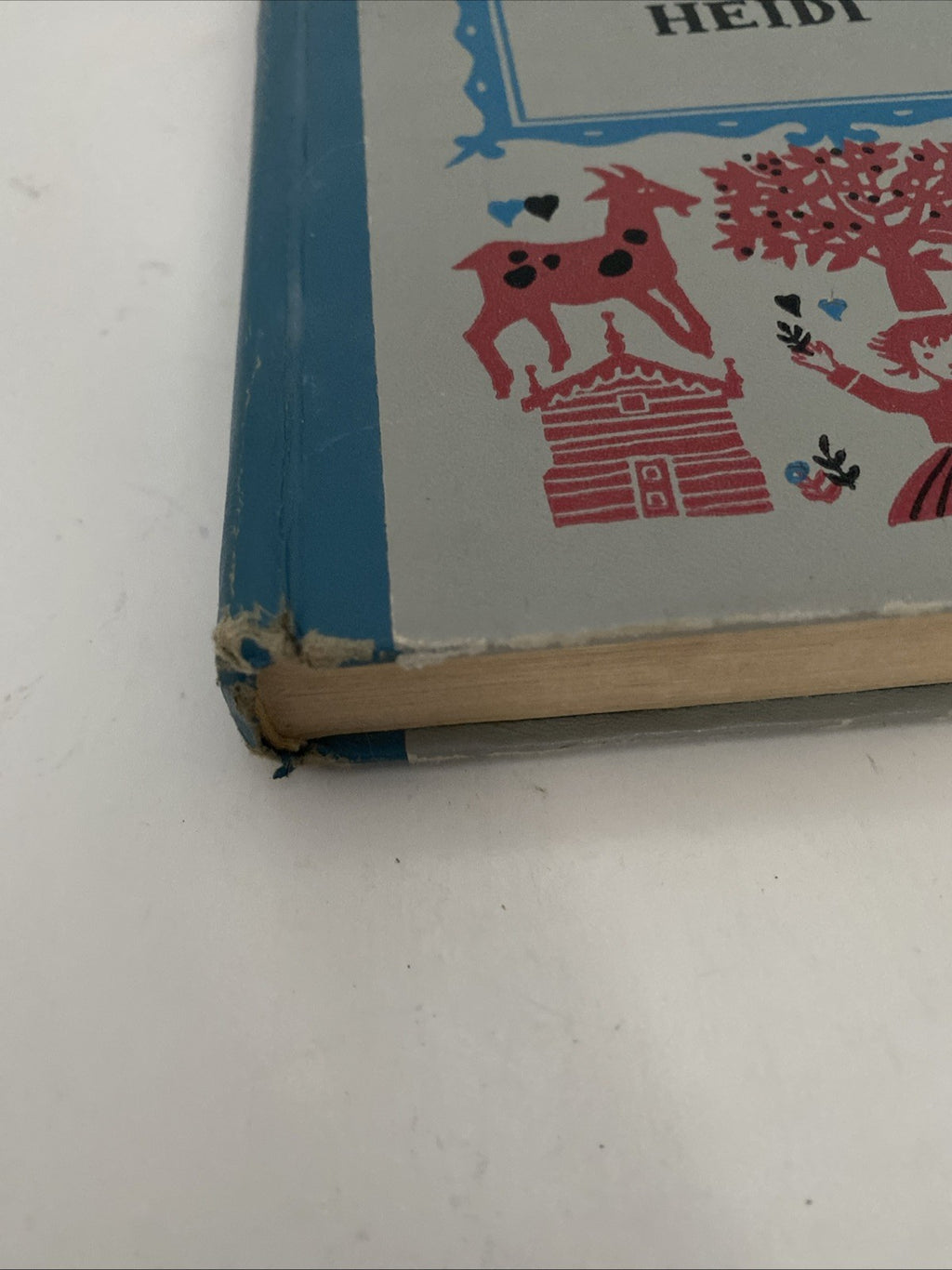 Heidi Vintage Book by Johanna Spyri 1954 Illustrated Hardcover Book 