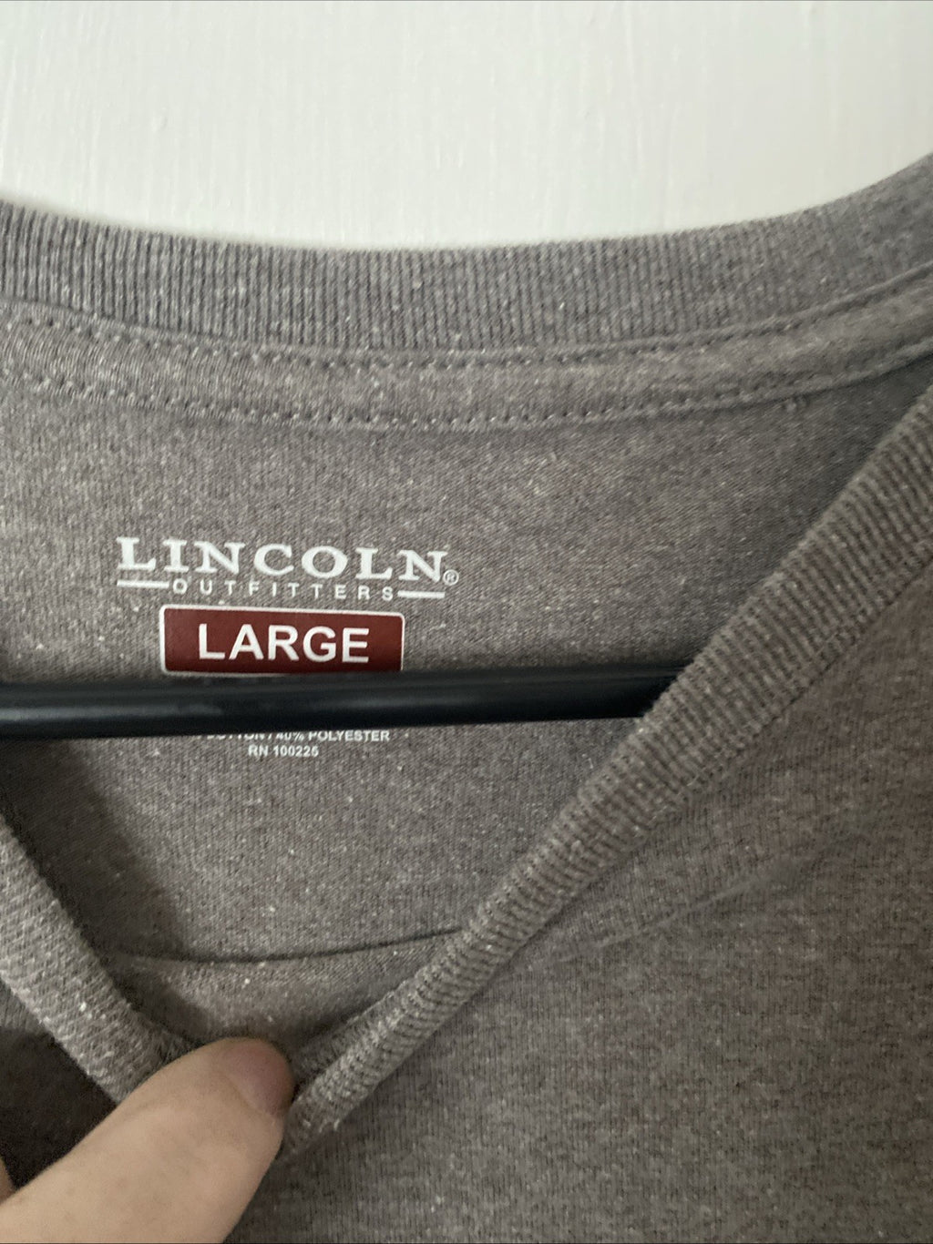 Lake outfitters adult large long sleeve gray shirt