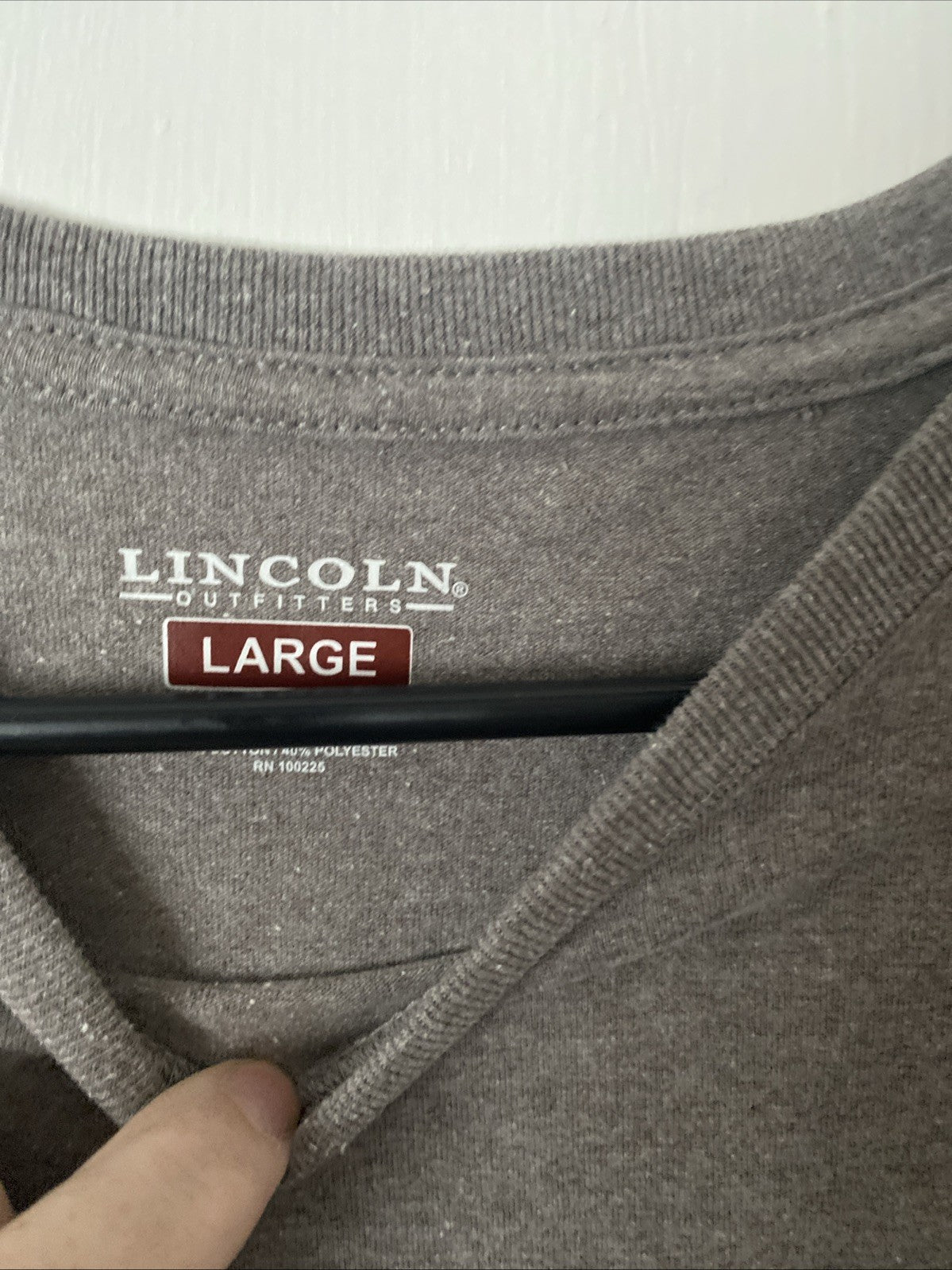 Lake outfitters adult large long sleeve gray shirt