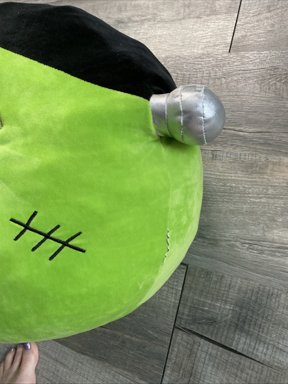 Sam's Member's Mark Large 18" Frankenstein Pillow Plush Soft Halloween Toy Decor