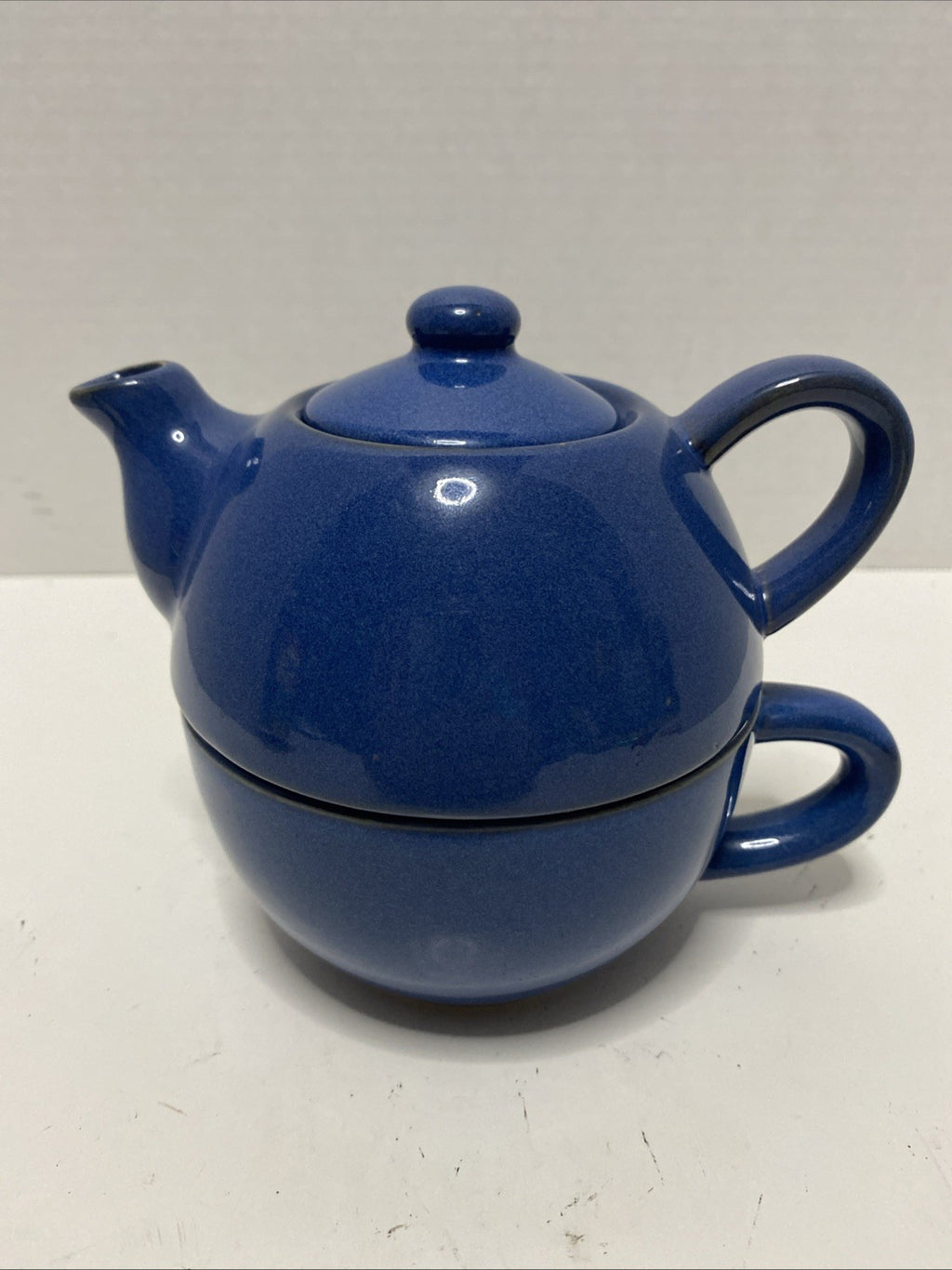 pier 1  Pottery Single Serve Teapot three piece excellent condition