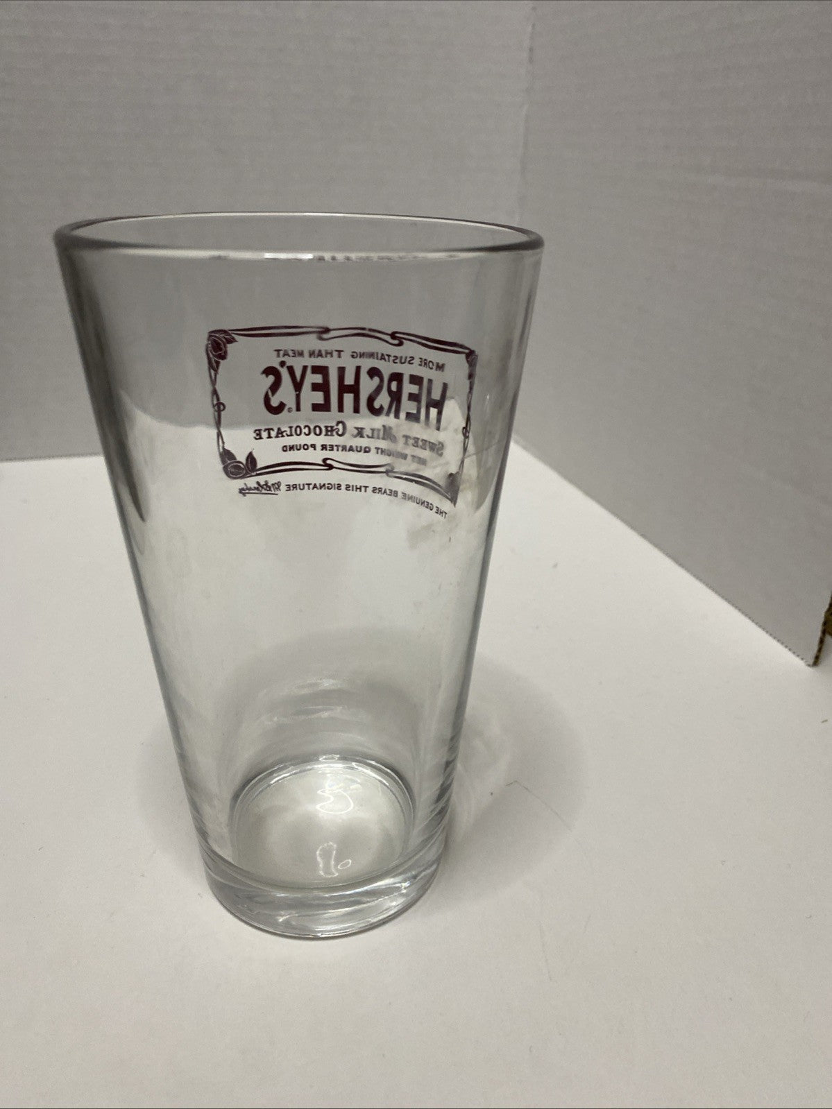 Hershey 16 Oz Drinking Glass