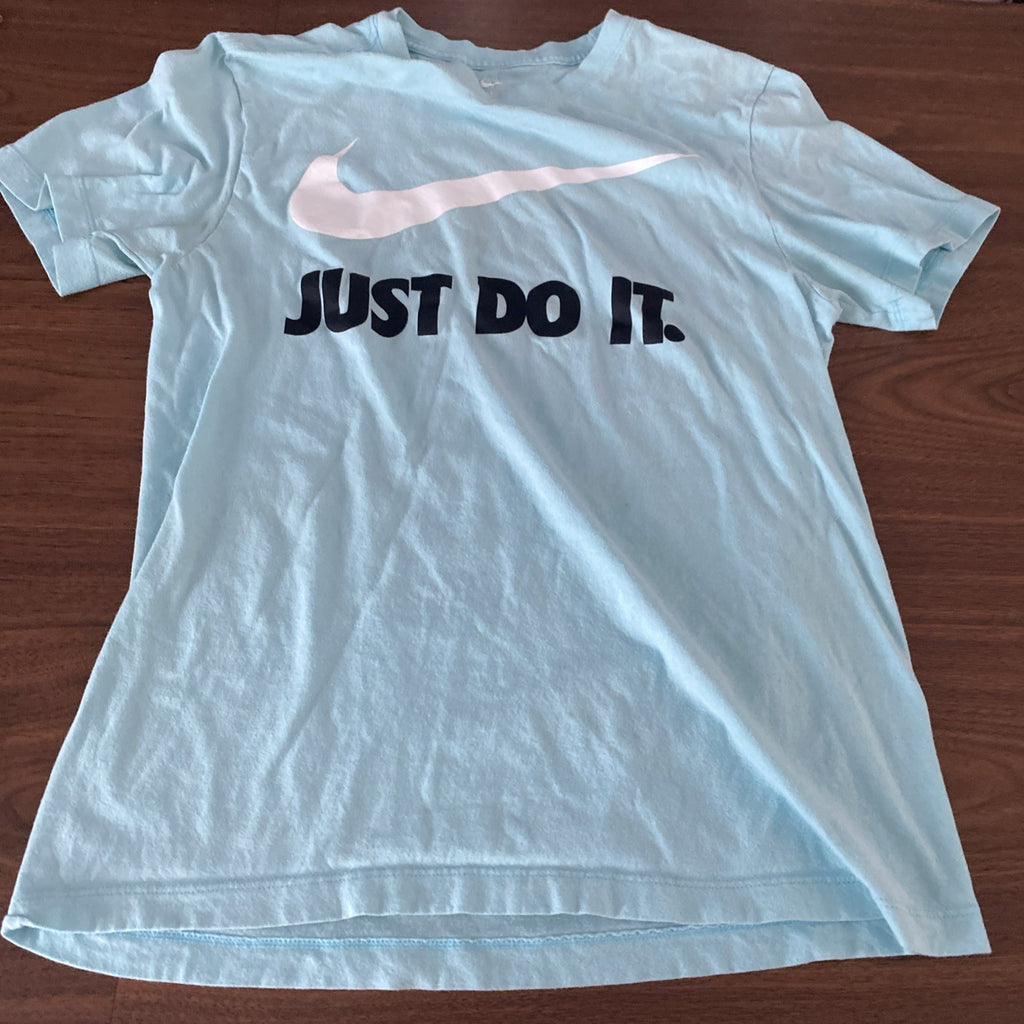 Nike Nike tee small just do it light blue short sleeve shirt, free shipping