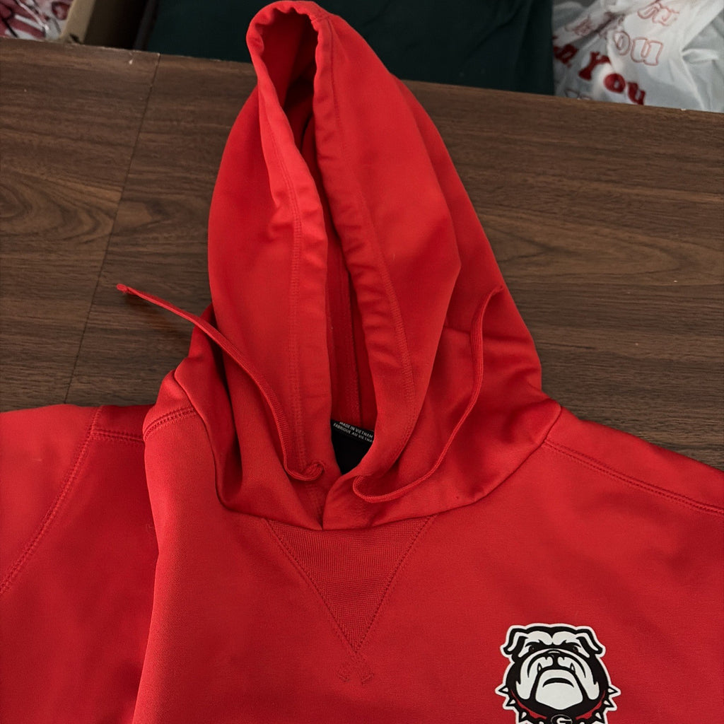 Nike Dry Fit Georgia Football Hooded Pocket Sweatshirt Size Large Men’s