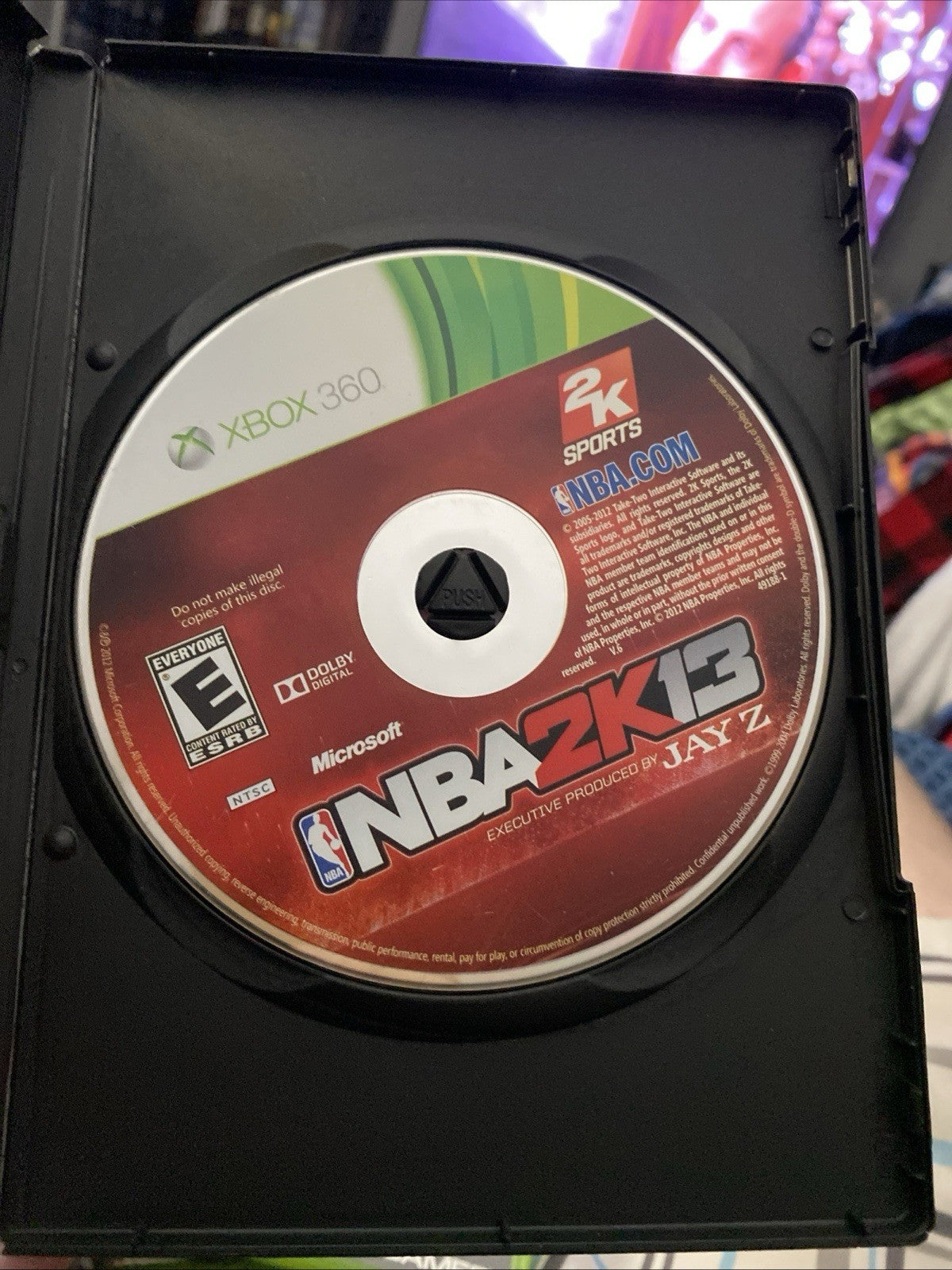 NBA 2K13 (Microsoft Xbox 360, 2012) Disk Only.