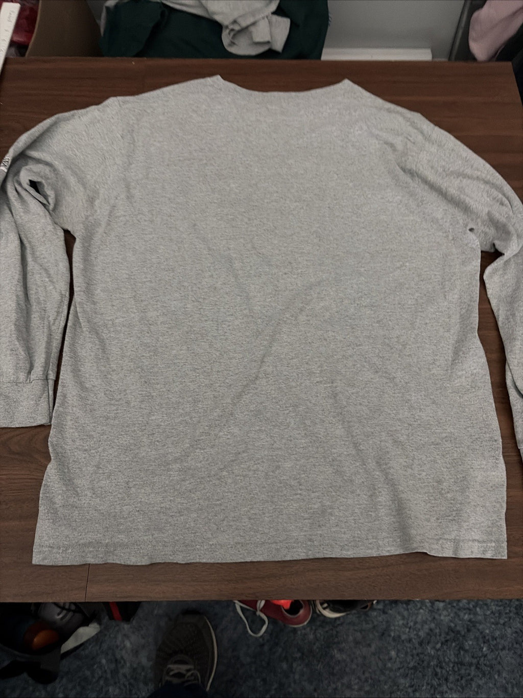 NFL Team Apparel Cleveland Browns Football Men's Long Sleeve Shirt Size XL Gray