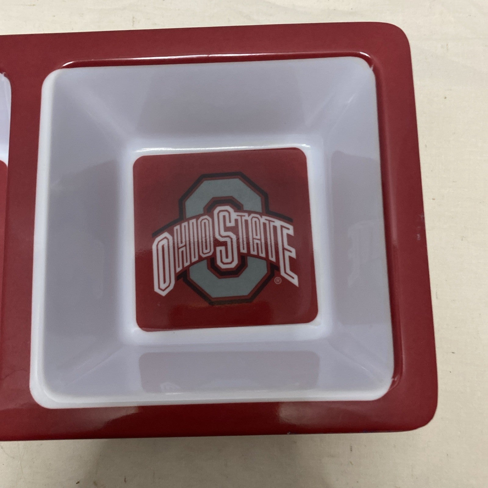 Ohio State 3 Section Divided Tray