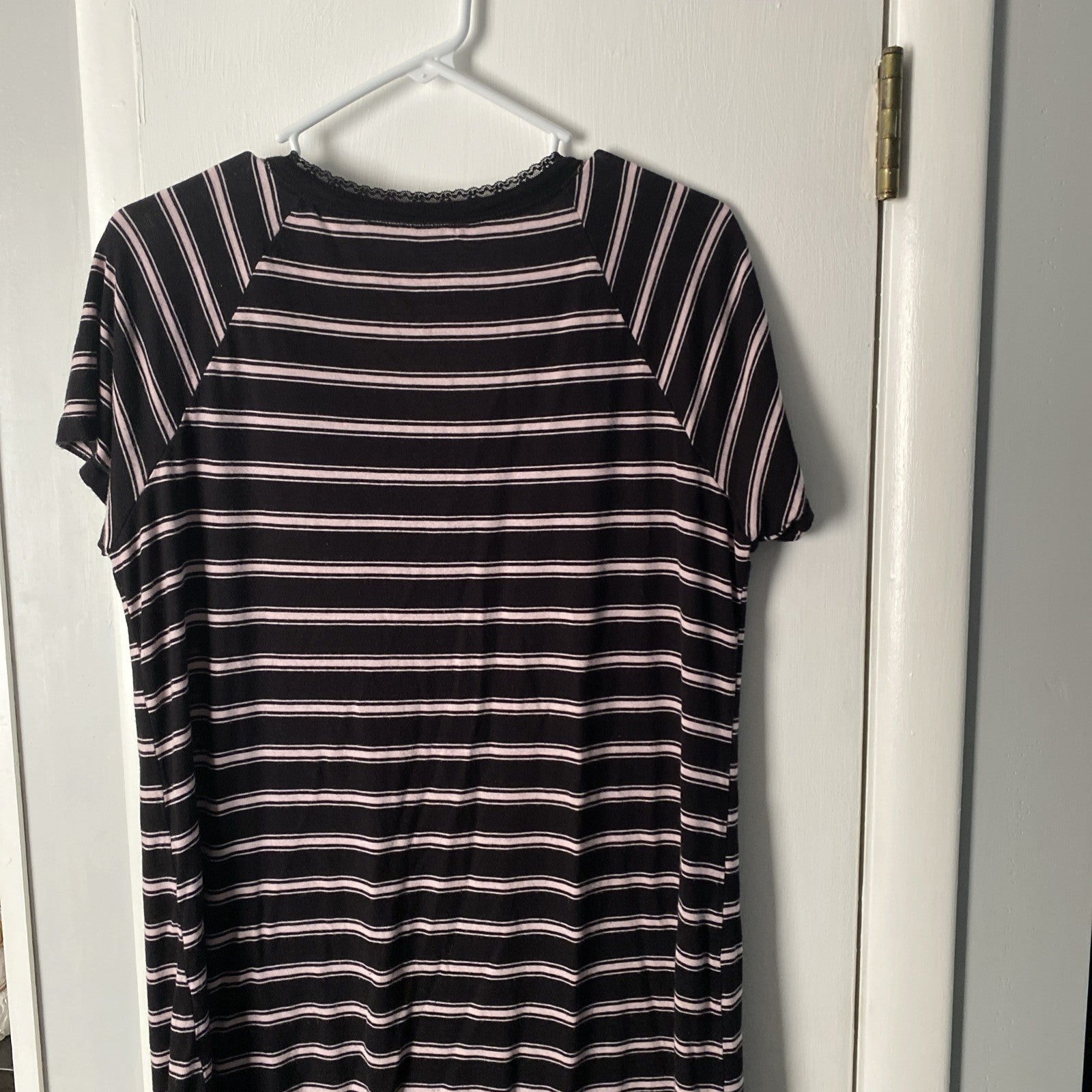 Secret treasures sleepwear essentials large 12–14 cotton short sleeve black dres