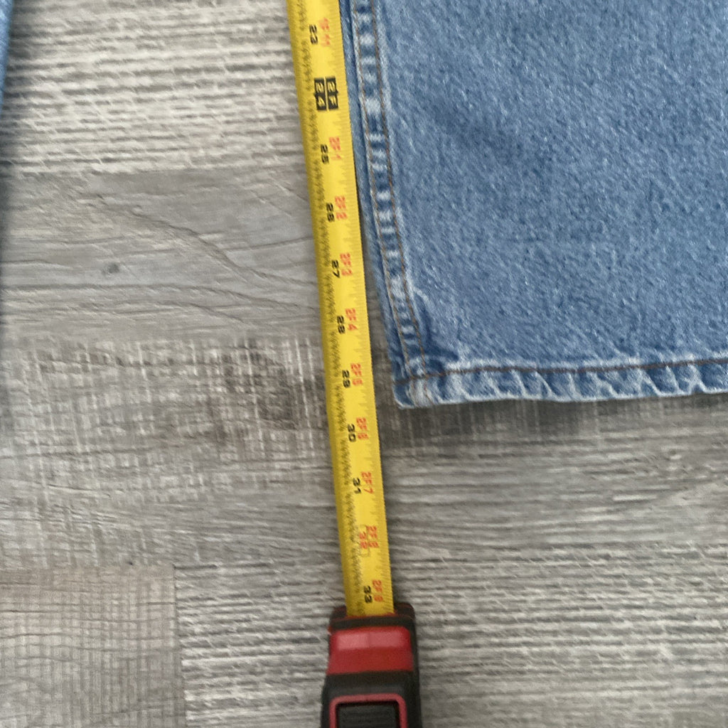 Levis 540 Jeans Vintage Relaxed Fit Size 50x30 Brown Tab Mens Blue Denim