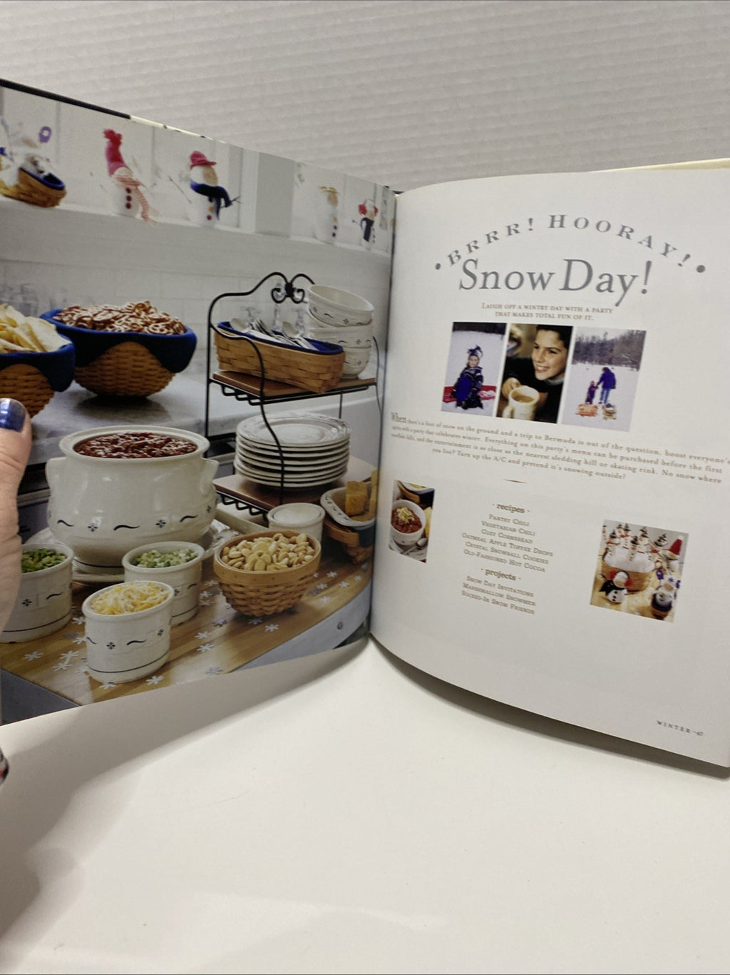 Entertaining With LONGABERGER - Celebrating The Season Cookbook  2003