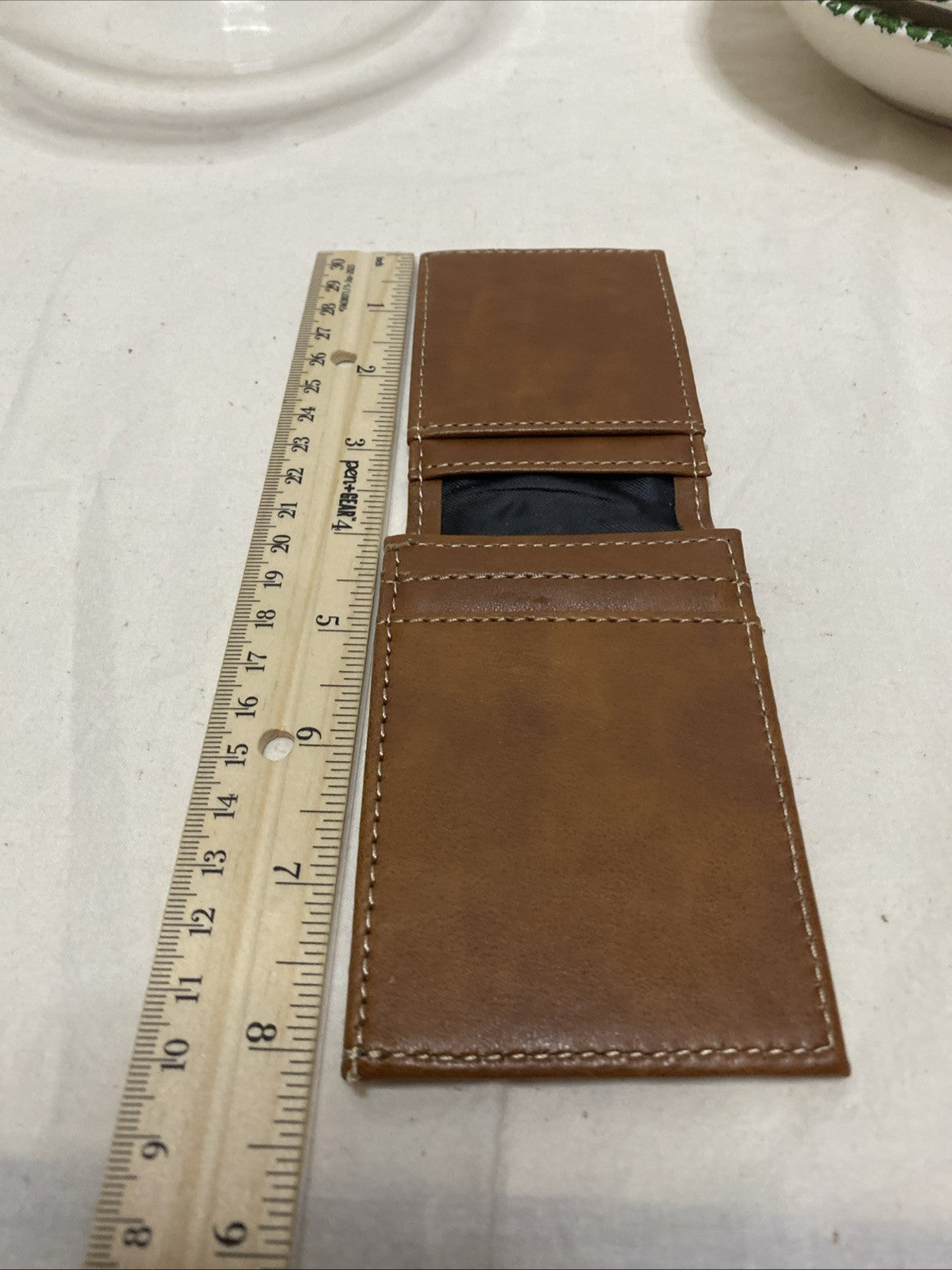 Cleveland Browns Wallet Laser Engraved Minimal Front Pocket Fit