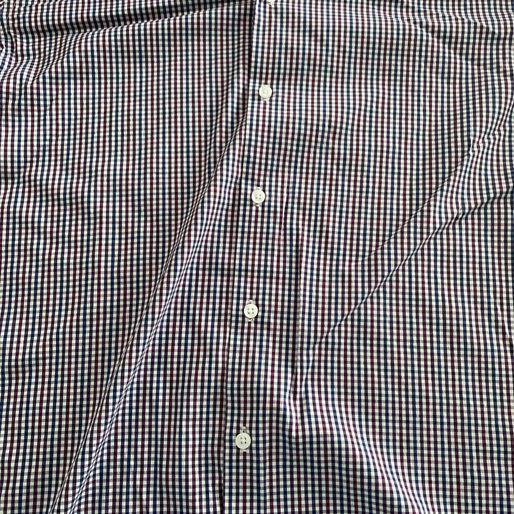 Michael Kors Mens Shirt Small Gray plaid button down air soft stretch
