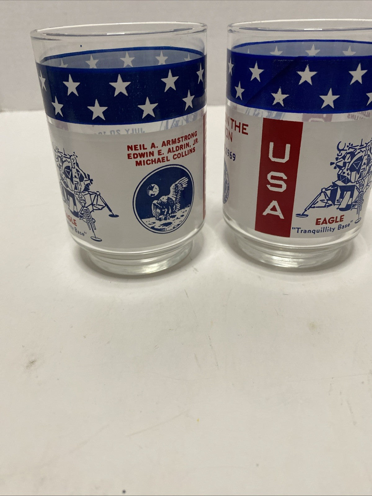 Vintage NASA Apollo 11 Libbey 1971 Moon Space Mission Drinking Glass Tumbler