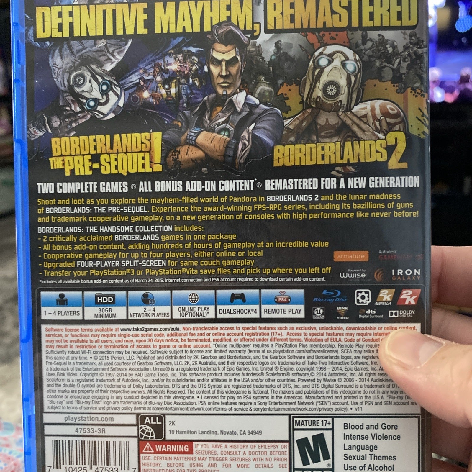 Borderlands: The Handsome Collection (PlayStation 4, 2015)