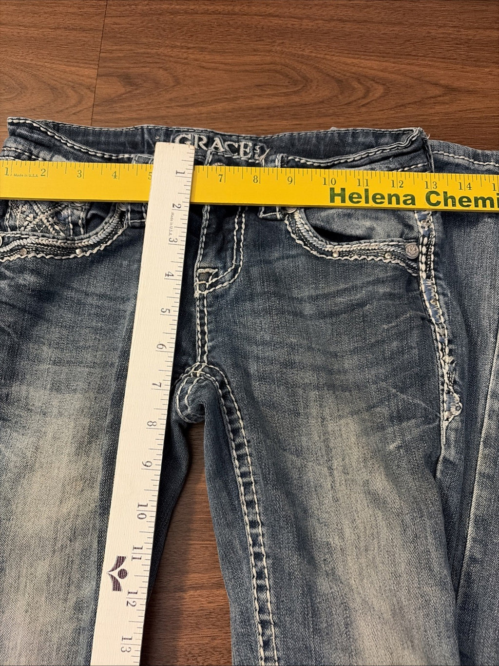 Grace In LA Women’s Distressed Denim Jeans Size 25