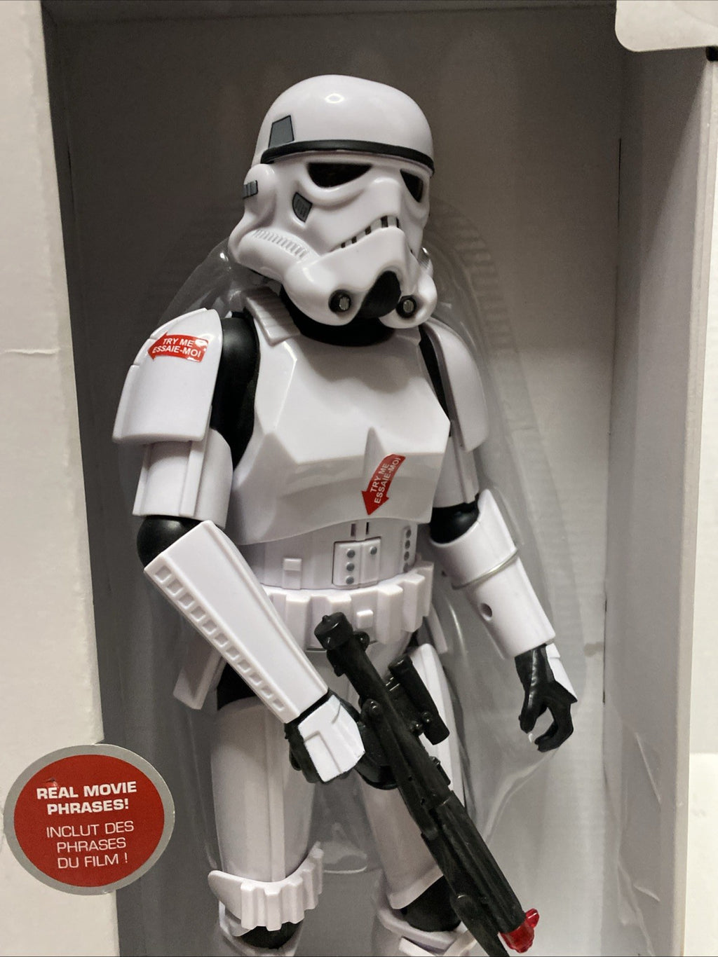 Disney Store STAR WARS Talking STORMTROOPER 13" Figure NIB