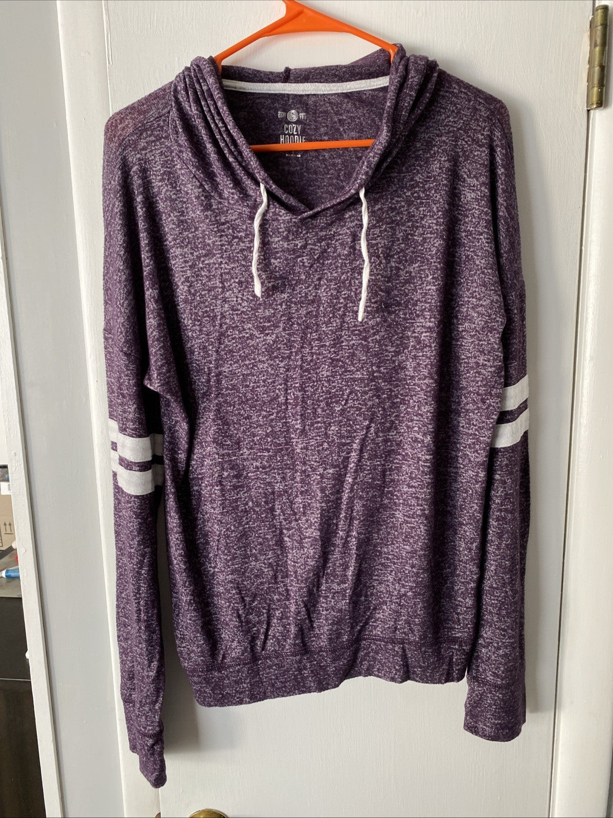 SO company cozy hoodie women’s size large long sleeve purple