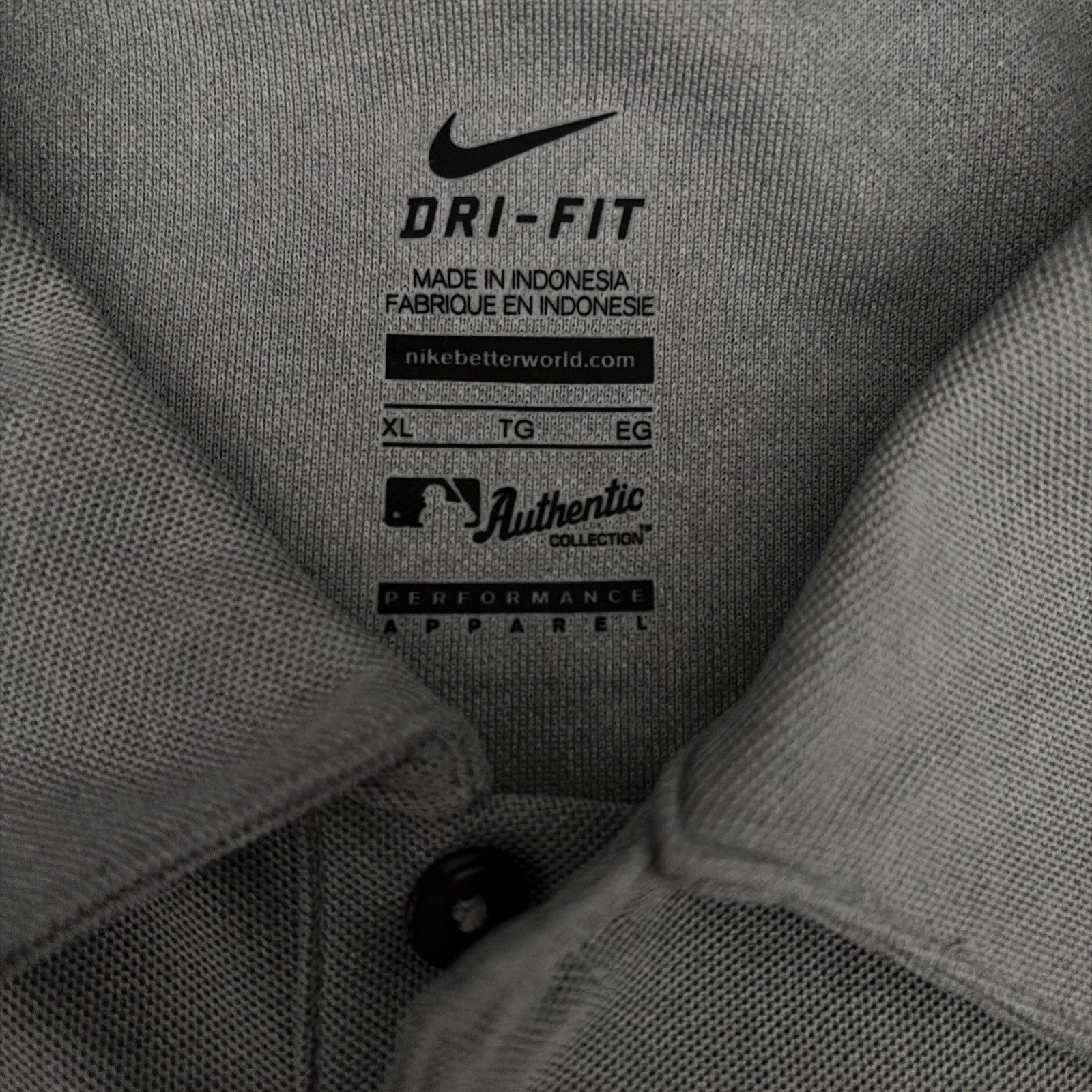 Men’s Nike Drifit XL MBL Detriot Tigers Gray Shirt